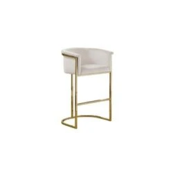 Upholstered Counter Height Chair - Pink And Gold - Counter Height -Gourmet Interiors ac87294a 0c6f 4136 a779 b30f061af1ae