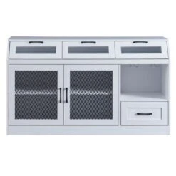 Nestfair Sideboard Multifunctional Buffet Cabinet With 4 Drawers And Adjustable Shelves - White 30 Nestfair Sideboard Multifunctional Buffet Cabinet With 4 Drawers And Adjustable Shelves - White -Gourmet Interiors acda0144 cae4 4abc add0 8c5a4ef427c1