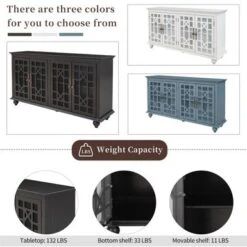 Merax 4 Acrylic Doors Sideboard With Adjustable Height Shelves - Black 26 Merax 4 Acrylic Doors Sideboard With Adjustable Height Shelves - Black -Gourmet Interiors ad9239e4 2a4a 4d99 acb6 ad0d036bf0de