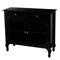 Copper Grove Rawdon Glass Front Buffet/Sideboard - Black -Gourmet Interiors af2fe6d3 0061 423c ac3a 39911ac3a112