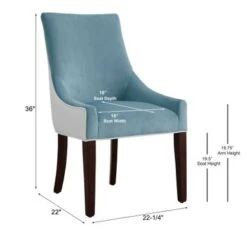 Julianna Upholstered Dining Chair By Greyson Living - Smoke/Snow -Gourmet Interiors afdf4ab9 2317 42ee 91ac d2c4287bf251