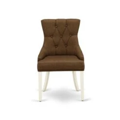 East West Furniture Dining Table Set - Butterfly Leaf Dining Table And Wooden Padded Chairs (Color & Pieces Options) - NOFR5-LWH-18 -Gourmet Interiors b042c669 9f6b 49ae 8459 e1513d052a98