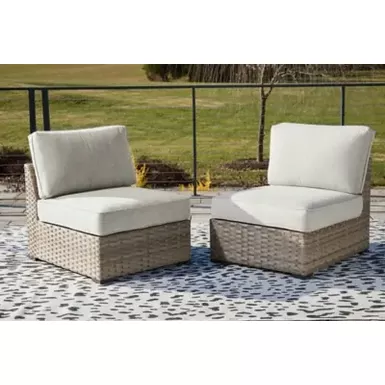 Calworth Armless Chair W/Cushion (2/CN) 4 Calworth Armless Chair W/Cushion (2/CN) - Image 2