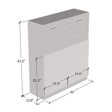 Carla 01 WH-EF Electric Fireplace Sideboard - Black 10 Carla 01 WH-EF Electric Fireplace Sideboard - Black - Image 8