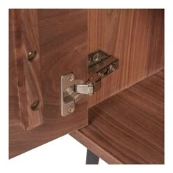 Aurelle Home Mid-Century Modern Solid Walnut Sideboard - Natural Oil -Gourmet Interiors b19d62d6 176c 44ec 9ab4 12a3c1d150fb