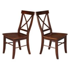 42" Round Top Dining Table And Two Chairs - Espresso - Espresso -Gourmet Interiors b22169bb 19c3 4f79 b91a 7c9dd54cb00c