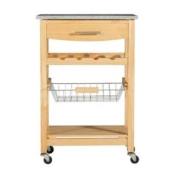 Denton Kitchen Island With Granite Top Natural 18 Denton Kitchen Island With Granite Top Natural -Gourmet Interiors b29083e2 0bc2 4082 bbeb 7303d0f65564