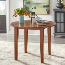 Simple Living Rollo Solid Wood Drop Leaf Dining Table - Black -Gourmet Interiors b2fe2211 e656 431d 9184 359e382f77ba