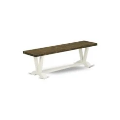 Dining Room Table Set - Rectangular Dining Table & Kitchen Chairs - Linen White Finish (No. Of Chairs & Bench Options) - V076FL201-7 -Gourmet Interiors b3142006 f3cb 4554 a092 0e2f65f366eb