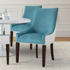 Julianna Upholstered Dining Chair By Greyson Living - Smoke/Snow -Gourmet Interiors b32c715f c736 41d1 9ec4 ea7775394c7d