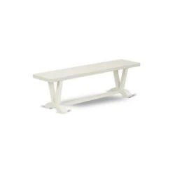 Dining Room Table Set - A Dining Table And Parson Chairs - Linen White Finish (No. Of Chairs & Bench Options) - V026CE215-7 -Gourmet Interiors b3682a2a 844a 4113 a96d d7429166b5e1