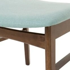 Fabric-upholstered Wood Dining Chairs (Set Of 2) By Christopher Knight - Mint -Gourmet Interiors b3c25103 fcdb 431d 9deb 2de4eb5b24e1