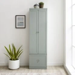 Harper Convertible Pantry Closet - 12.5" X 22" X 74" - Gray -Gourmet Interiors b3ea6d3a f776 47ac b843 0e5193ea88b9