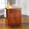 Cambridge Natural Wood Top Portable Kitchen Island In Classic Cherry Finish - N/A - Portable - Brown 2 Cambridge Natural Wood Top Portable Kitchen Island In Classic Cherry Finish - N/A - Portable - Brown -Gourmet Interiors b48116cf 13d9 4765 bcb5 c2fa85f19e05