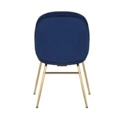 Porthos Home Cace Velvet Gold Leg Dining Chair - Blue -Gourmet Interiors b629a6ce 2de9 492e a829 a48c8e7e218c