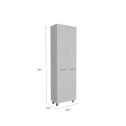 FM Furniture Pensacola, Double Door Pantry Cabinet, Five Interior Shelve - N/A - White 33 FM Furniture Pensacola, Double Door Pantry Cabinet, Five Interior Shelve - N/A - White -Gourmet Interiors b669b3b5 1b72 42bd a381 c10fef4e19bf
