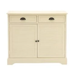 MDF Farmhouse Cabinet 35 X 40 X 12 - Cream -Gourmet Interiors b66efeab 20cd 49b8 8242 d2177b465de8