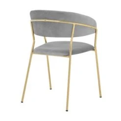 Nara Modern Velvet And Gold Metal Leg Dining Room Chairs - Set Of 2 - Blue -Gourmet Interiors b67921b5 4a99 4c47 840f 8911e6bcb8cb