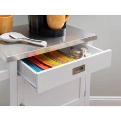 Schley Apartment Cart White -Gourmet Interiors b68f8a9d 6fc7 4f07 83df 62e5eeae90e6