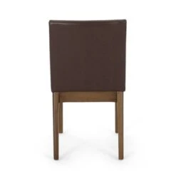 Kwame Upholstered Dining Chairs (Set Of 4) By Christopher Knight Home - Dark Brown/ Walnut -Gourmet Interiors b821f48d 0fdd 429e 8975 f7b818043ba1