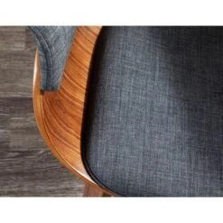 Carson Carrington Sauda Mid-century Modern Chair - N/A - Charcoal Fabric/Walnut -Gourmet Interiors b8522021 4d54 41f6 83a8 eb867471d081