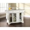 LaFayette Solid Granite Top Kitchen Island In White Finish - Stationary - White -Gourmet Interiors b8de3f56 8263 46bb b4a4 4ee9089c0178