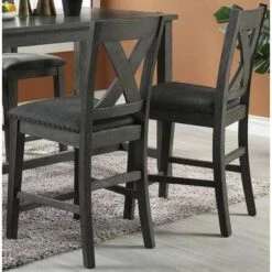 High Dining Table With Storage Shelves,2 High Chairs And 2 Stools - Dark Brown 18 High Dining Table With Storage Shelves,2 High Chairs And 2 Stools - Dark Brown -Gourmet Interiors b8eb2422 3d42 4890 83aa 5a3ad892fcae