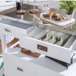 Schley Kitchen Cart White -Gourmet Interiors b950f5bb 528a 4450 b328 472f3d215eed