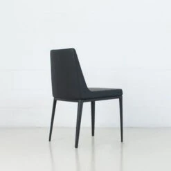 Avenue Modern Faux Leather Upholstered Dining Chair - Black -Gourmet Interiors b9cef9bf 4db2 4cf1 8599 9b215a3f30d9