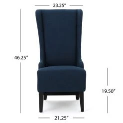 Callie High-back Fabric Dining Chair By Christopher Knight Home - 23.25" L X 28.75" W X 46.25" H - Teal -Gourmet Interiors baf5987b 3b5f 4939 8cdf 4b0d5f845c50