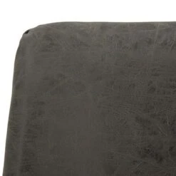 LeisureMod Markley Modern Leather Dining Chair With Gold Legs Set Of 4 - Charcoal Black -Gourmet Interiors bb999b80 bf36 46af 8325 2ffb3d12522a