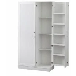 Simple Living Lawrence Tall Pantry Cabinet - Charcoal Grey -Gourmet Interiors bbf276a7 e332 4ba2 b577 ae77724ba78d