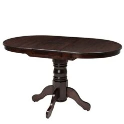 Dilon Extendable Oval Pedestal Dining Table - Cappuccino - Cappuccino -Gourmet Interiors bdae4716 ba22 43da ab00 67dc55e56f21