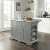 Julia Grey Stainless Steel Top Kitchen Island - 50 "W X32 "D X 36 "H - Stationary - Gray - Stainless Steel -Gourmet Interiors bfb0b2d0 83f8 41b6 93da 8fc68b52de7a