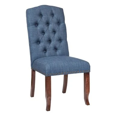 Jessica Fabric Tufted Dining Chair - Blue 11 Jessica Fabric Tufted Dining Chair - Blue - Image 9