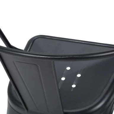 WYNDENHALL Elisse Industrial Metal Dining Arm Chair (Set Of 2), Fully Assembled - 20.6"w X 19.7"d X 28.3"h - Distressed Black And Silver 9 WYNDENHALL Elisse Industrial Metal Dining Arm Chair (Set Of 2), Fully Assembled - 20.6"w X 19.7"d X 28.3"h - Distressed Black And Silver - Image 7