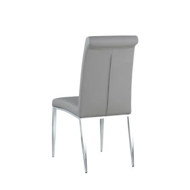 Somette Contemporary Upholstered Cantilever Side Chair, Set Of 4 - Grey 10 Somette Contemporary Upholstered Cantilever Side Chair, Set Of 4 - Grey - Image 8