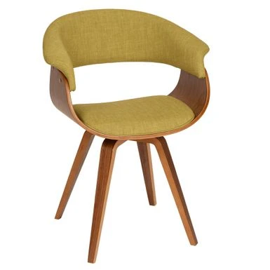 Carson Carrington Vamdrup Modern Dining Chair - Blue And Walnut 4 Carson Carrington Vamdrup Modern Dining Chair - Blue And Walnut - Image 2