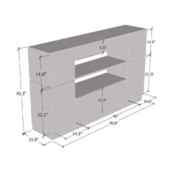 Odessa Sideboard - White -Gourmet Interiors c0cc5a4b 92e0 45a4 8b2d 8423425600c6