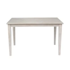 The Gray Barn Fairy Glen Solid Wood Fixed Top Table With Shaker Legs - Weathered Gray -Gourmet Interiors c12561e2 b289 4db3 9d00 d646a65bfc81