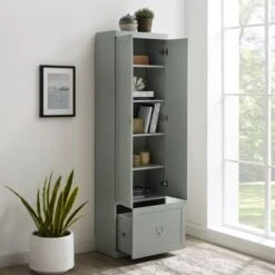 Harper Convertible Pantry Closet - 12.5" X 22" X 74" - Gray -Gourmet Interiors c1309a6b 902e 41ab 8b2f 37a51dce6efa