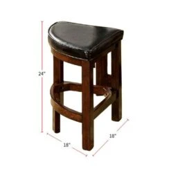 5 Piece Counter Height Table Set In Dark Walnut And Black - 5-Piece Sets - Dark Walnut/Black -Gourmet Interiors c1599e7d 38d0 4bbd 8e60 b65cd7b3531a