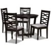Baxton Studio Leda Modern And Contemporary 5-Piece Dining Set - Grey 2 Baxton Studio Leda Modern And Contemporary 5-Piece Dining Set - Grey -Gourmet Interiors c1c705ae 42fe 4022 b12a 9d882d839135