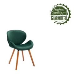 Porthos Home Vigo Dining Chair, Velvet Seat & Back, Beechwood Legs - Green -Gourmet Interiors c273da67 37f1 4f19 aeb1 1fba23668728