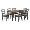 West Lake 66" 7-pc. Dining Table Set - Antique Natural Top -Gourmet Interiors c27a6cea 2ca5 4988 b625 9c13607f467e