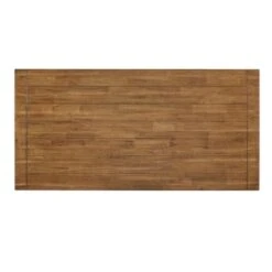 Eleanor 78-inch Oak Dining Table With X-base By INSPIRE Q Classic - Oak Top With Berry Red Base -Gourmet Interiors c29dffea 03a2 4f62 a05a 31bf129a2696