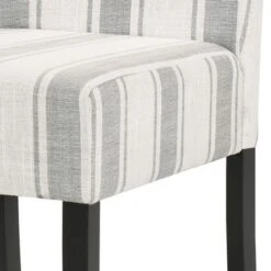 Pollards Upholstered Dining Chairs (Set Of 2) By Christopher Knight Home - Dark Blue + Light Beige + Plaid -Gourmet Interiors c33be0b0 e0df 45f7 a76a 28e895f890b6