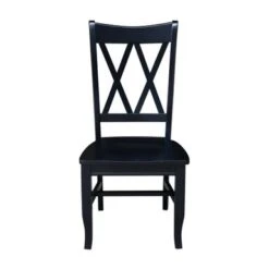 Double XX Solid Wood Chairs - Set Of Two - Black 40 Double XX Solid Wood Chairs - Set Of Two - Black -Gourmet Interiors c36f101a f7c5 41e7 abb4 be8688b38441