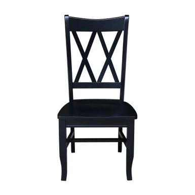 Double XX Solid Wood Chairs - Set Of Two - Black 21 Double XX Solid Wood Chairs - Set Of Two - Black - Image 19