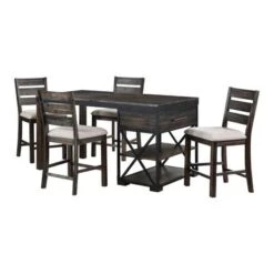 Somette Canyon Ridge Brown Counter Height Dining Table - 66"W X 36"D X 36"H - 66"W X 36"D X 36"H - Brown -Gourmet Interiors c38e3127 782d 48e1 9834 156543cea1e6